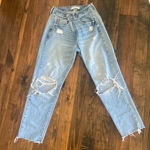 garage mom straight leg jeans